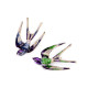 Broche de pedrería - golondrina - Verde claro (1 Pieza) Broche de pedrería - golondrina - Verde claro (1 Pieza)