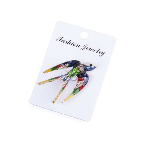 Broche de pedrería - golondrina - Verde claro (1 Pieza) Broche de pedrería - golondrina - Verde claro (1 Pieza)