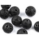 Mineral / gemstone beads lava ø8 mm - Black lava (11 Pieces) Mineral / gemstone beads lava ø8 mm - Black lava (11 Pieces)