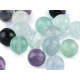 Mineral / gemstone beads fluorit ø8 mm - Fluorit (8 Pieces) Mineral / gemstone beads fluorit ø8 mm - Fluorit (8 Pieces)