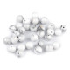Mineral / gemstone beads howlite ø6 mm - Howlit (10 Pieces) Mineral / gemstone beads howlite ø6 mm - Howlit (10 Pieces)