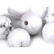 Mineral / gemstone beads howlit ø8 mm - Howlit (12 Pieces) Mineral / gemstone beads howlit ø8 mm - Howlit (12 Pieces)