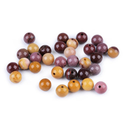 Mineral / gemstone beads jasper mookait ø6 mm - Jasper mookait (132 Pieces)