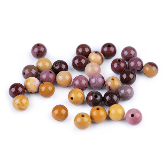 Mineral / gemstone beads jasper mookait ø6 mm - Jasper mookait (132 Pieces) Mineral / gemstone beads jasper mookait ø6 mm - Jasper mookait (132 Pieces)