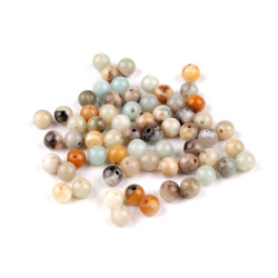 Amazzonite minerale sintetica, brillante, ø 6 mm - Amazonit (10 Pezzi)