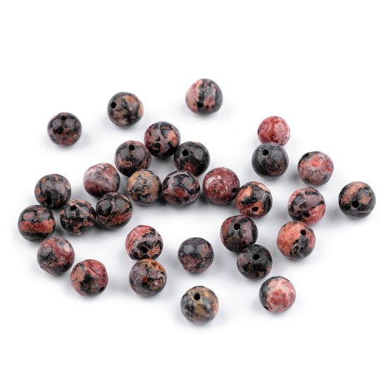 Mineral / gemstone beads leopard jasper ø6 mm - Jaspis leopard (10 Pieces) Mineral / gemstone beads leopard jasper ø6 mm - Jaspis leopard (10 Pieces)
