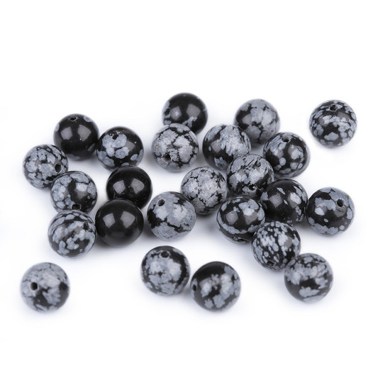 Abalorios minerales/piedras preciosas obsidiana copo de nieve ø8 mm - Escama de obsidiana (11 Piezas) Abalorios minerales/piedras preciosas obsidiana copo de nieve ø8 mm - Escama de obsidiana (11 Piezas)