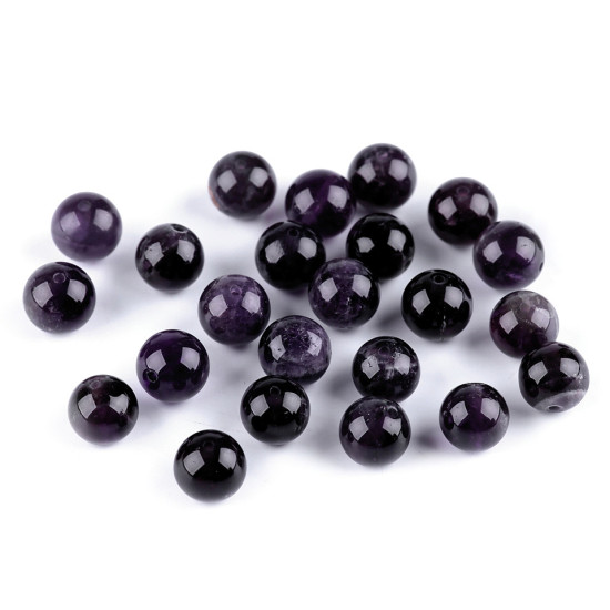 Koraliki minerał ametyst ø8 mm - Ametyst (15 Sztuki) Koraliki minerał ametyst ø8 mm - Ametyst (15 Sztuki)