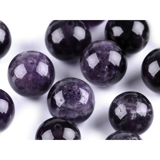 Koraliki minerał ametyst ø8 mm - Ametyst (15 Sztuki) Koraliki minerał ametyst ø8 mm - Ametyst (15 Sztuki)