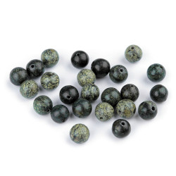 Koraliki minerały serpentynit zielony ø8 mm - Serpentyn (100 Sztuki)