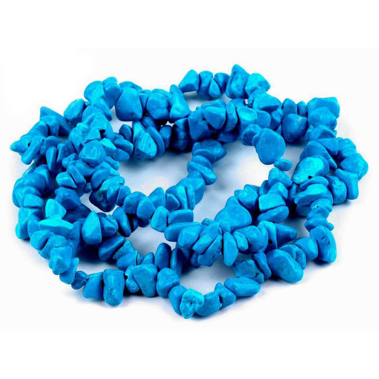 Gemstone chips beads on string tyrkenite - Tyrkenit (1 String) Gemstone chips beads on string tyrkenite - Tyrkenit (1 String)