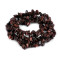 Gemstone mineral chips beads on string bull's eye - Bull's eye (1 String)