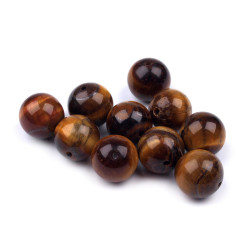 Perle minerali - occhio di tigre, ø 8 mm - Occhio di tigre (24 Pezzi)