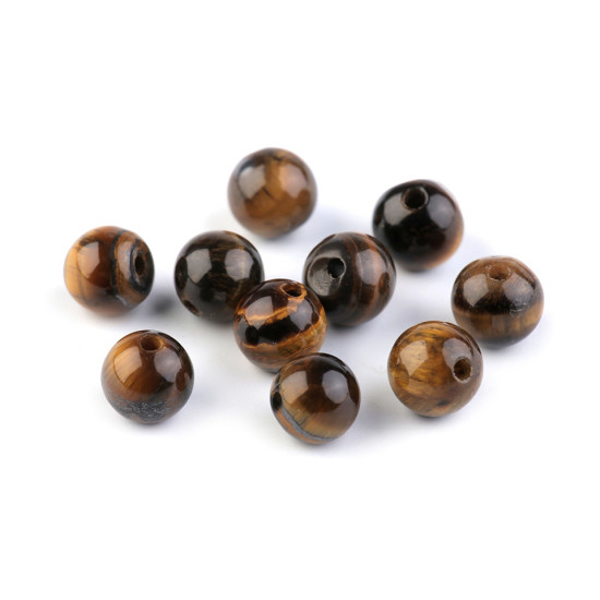 Perle minerali - occhio di tigre, ø 6 mm - Occhio di tigre (30 Pezzi) Perle minerali - occhio di tigre, ø 6 mm - Occhio di tigre (30 Pezzi)