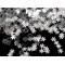 Sequins / confetti ø5 mm, mini snowflakes - Silver (1 Bag)