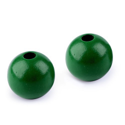 Korale drewniane ø40 mm - Zielony (10 Sztuki)