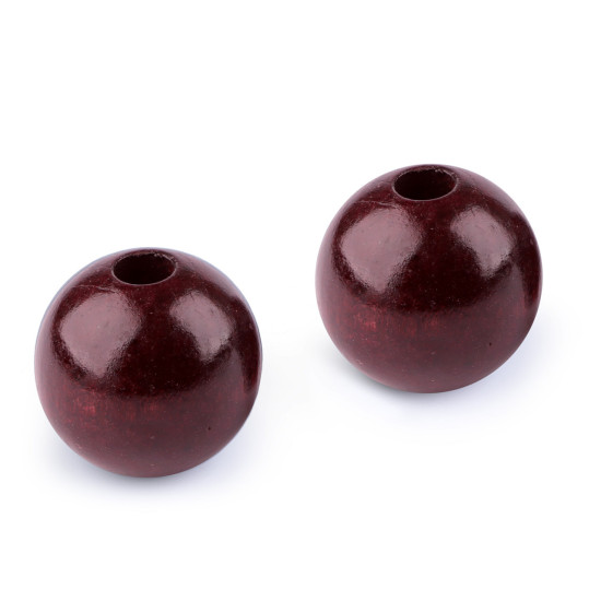 Korale drewniane ø40 mm - Brązowy (2 Sztuki) Korale drewniane ø40 mm - Brązowy (2 Sztuki)