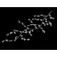 Crystal beads wire garland branch - Crystal (4 Pieces) Crystal beads wire garland branch - Crystal (4 Pieces)