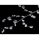 Crystal beads wire garland branch - Crystal (4 Pieces) Crystal beads wire garland branch - Crystal (4 Pieces)