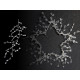 Crystal beads wire garland branch - Crystal (4 Pieces) Crystal beads wire garland branch - Crystal (4 Pieces)