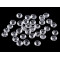 Műanyag / akryl csiszolt gyöngyök 5x8 mm - Transparent (100 Grammok)
