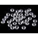 Műanyag / akryl csiszolt gyöngyök 5x8 mm - Transparent (500 Grammok)