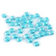 Műanyag / akryl csiszolt gyöngyök 5x8 mm - Transparent (500 Grammok)