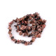 Mineral chips rodochrozite on nylon string - Pink (1 String) Mineral chips rodochrozite on nylon string - Pink (1 String)