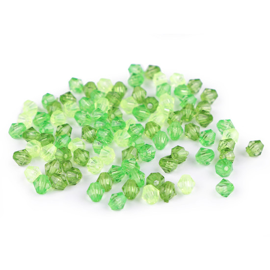 Mărgele plastic fațetate, 6x6 mm - Albastru delta (25 Grame) Mărgele plastic fațetate, 6x6 mm - Albastru delta (25 Grame)