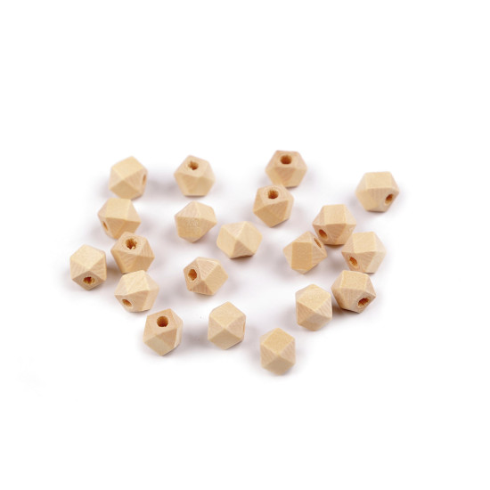Koraliki drewniane nielakierowane 8x8 mm - Naturalny jasny (200 Sztuki) Koraliki drewniane nielakierowane 8x8 mm - Naturalny jasny (200 Sztuki)