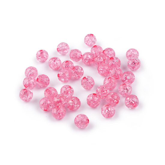 Cracked plastic beads ø8 mm - Transparent (30 Grams) Cracked plastic beads ø8 mm - Transparent (30 Grams)