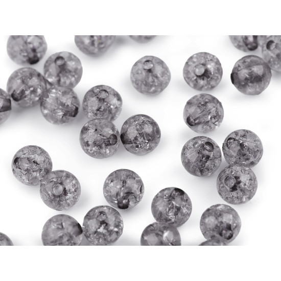 Cracked plastic beads ø8 mm - Transparent (30 Grams) Cracked plastic beads ø8 mm - Transparent (30 Grams)