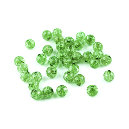 Cracked plastic beads ø8 mm - Transparent (30 Grams) Cracked plastic beads ø8 mm - Transparent (30 Grams)