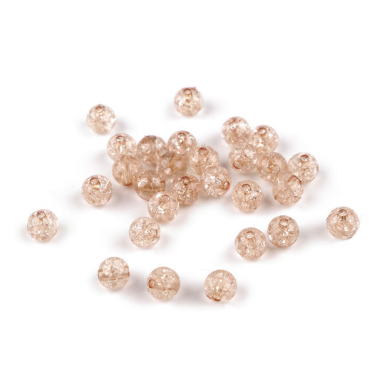 Cracked plastic beads ø8 mm - Transparent (30 Grams) Cracked plastic beads ø8 mm - Transparent (30 Grams)