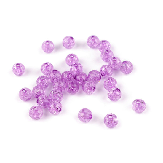 Cracked plastic beads ø8 mm - Transparent (30 Grams) Cracked plastic beads ø8 mm - Transparent (30 Grams)