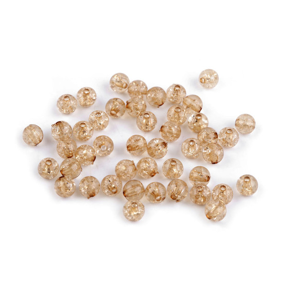 Cracked plastic beads ø8 mm - Transparent (30 Grams) Cracked plastic beads ø8 mm - Transparent (30 Grams)