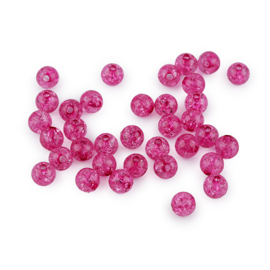 Cracked plastic beads ø8 mm - Transparent (30 Grams) Cracked plastic beads ø8 mm - Transparent (30 Grams)