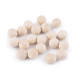 Wooden beads without holes ø20 mm - Natural light (20 Pieces) Wooden beads without holes ø20 mm - Natural light (20 Pieces)