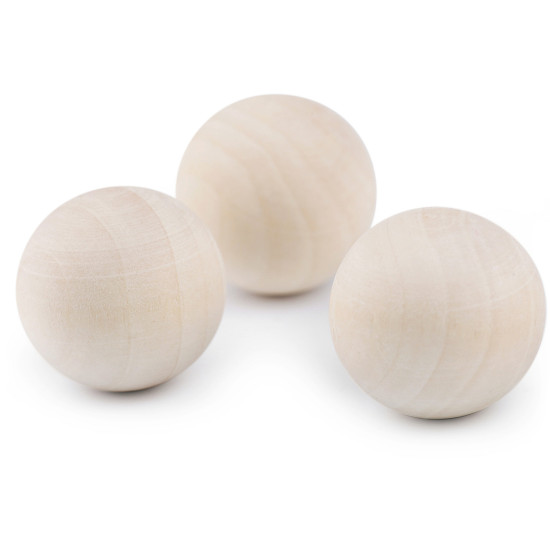 Billes en bois sans trous, ø 25 mm - Naturel clair (180 Pièces) Billes en bois sans trous, ø 25 mm - Naturel clair (180 Pièces)