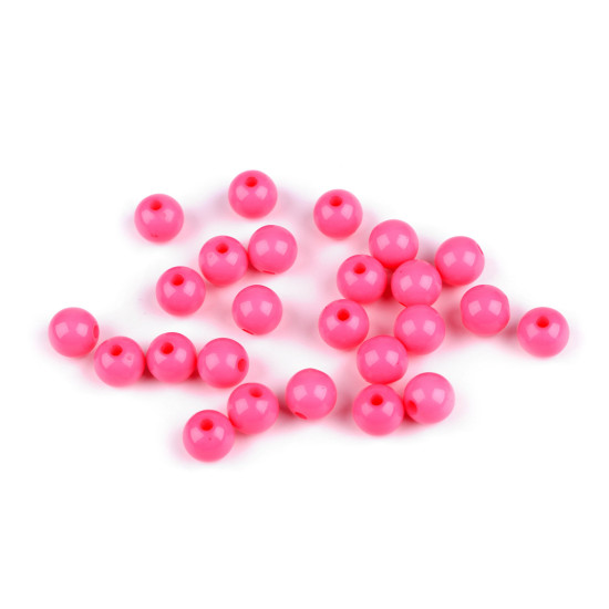 Plastic beads color ø8 mm - White (7 Grams) Plastic beads color ø8 mm - White (7 Grams)