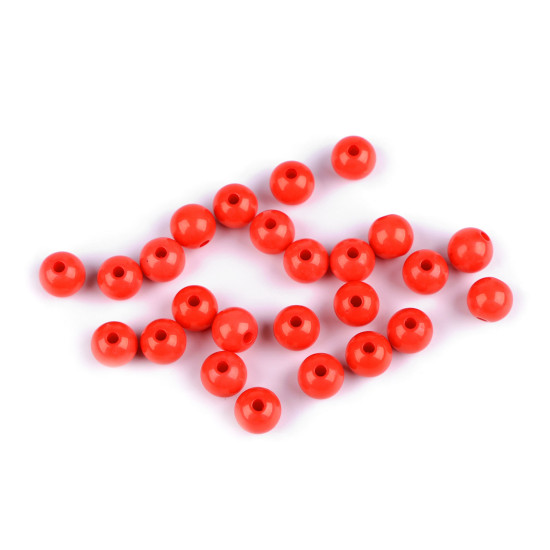 Plastic beads color ø8 mm - White (7 Grams) Plastic beads color ø8 mm - White (7 Grams)