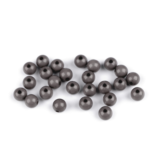 Plastic beads color ø8 mm - White (7 Grams) Plastic beads color ø8 mm - White (7 Grams)
