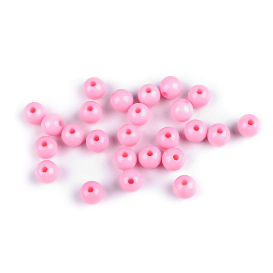 Plastic beads color ø8 mm - White (7 Grams) Plastic beads color ø8 mm - White (7 Grams)
