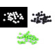 Plastic beads color ø8 mm - White (7 Grams) Plastic beads color ø8 mm - White (7 Grams)