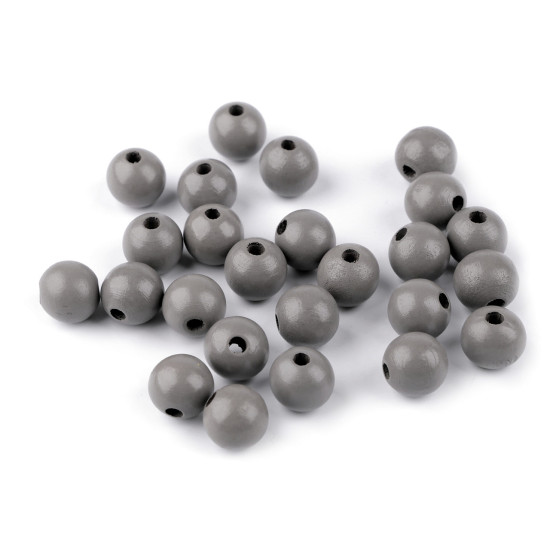 Fa gyöngy ø14 mm - Szürke (200 Grammok) Fa gyöngy ø14 mm - Szürke (200 Grammok)