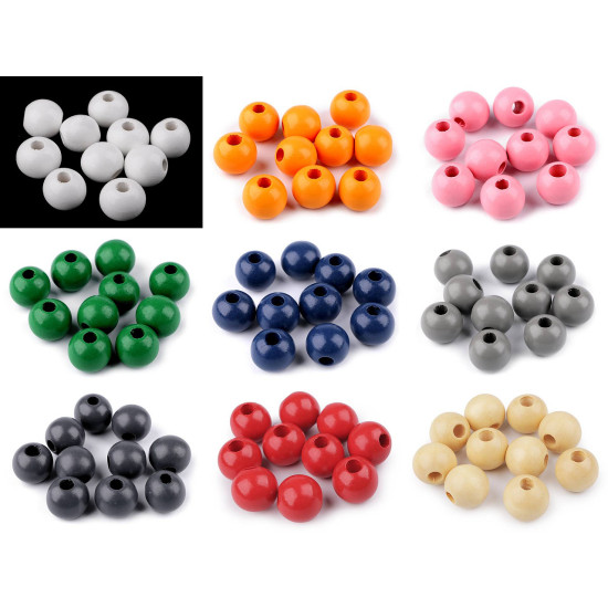 Fa gyöngy ø25 mm - Piros (200 Darabok) Fa gyöngy ø25 mm - Piros (200 Darabok)