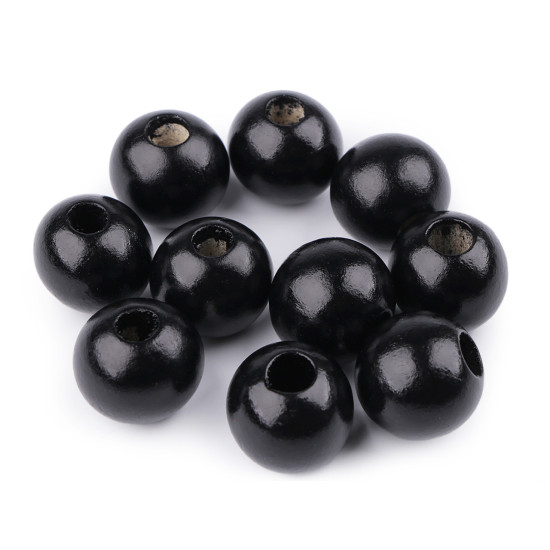 Fa gyöngy ø25 mm - Piros (200 Darabok) Fa gyöngy ø25 mm - Piros (200 Darabok)
