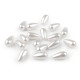Plastic beads / faux pearls glance, drop 10x20 mm - White (100 Grams) Plastic beads / faux pearls glance, drop 10x20 mm - White (100 Grams)