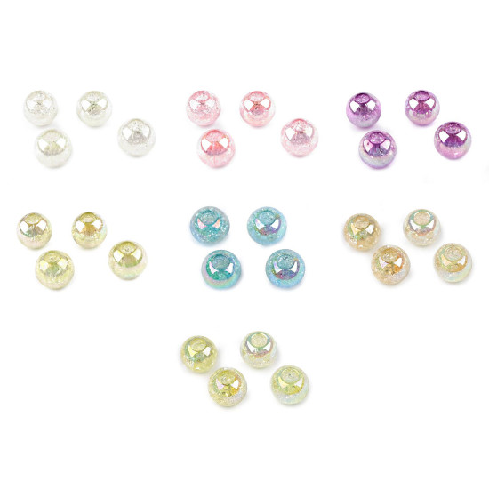Plastic beads with ab effect ø20 mm - Light violet (4 Pieces) Plastic beads with ab effect ø20 mm - Light violet (4 Pieces)