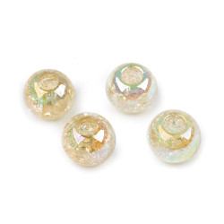 Plastic beads with ab effect ø20 mm - Sea shell (20 Pieces)